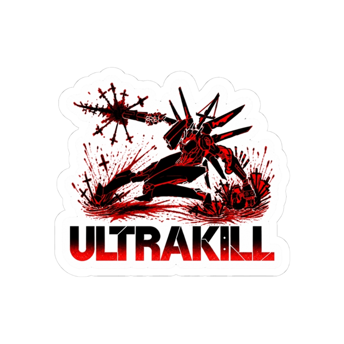 V1 Infinite Hyperdeath Sticker | ULTRAKILL - Official stickers merchandise