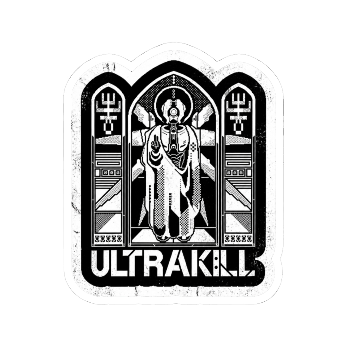 Ultrakill -White Sticker - Official stickers merchandise