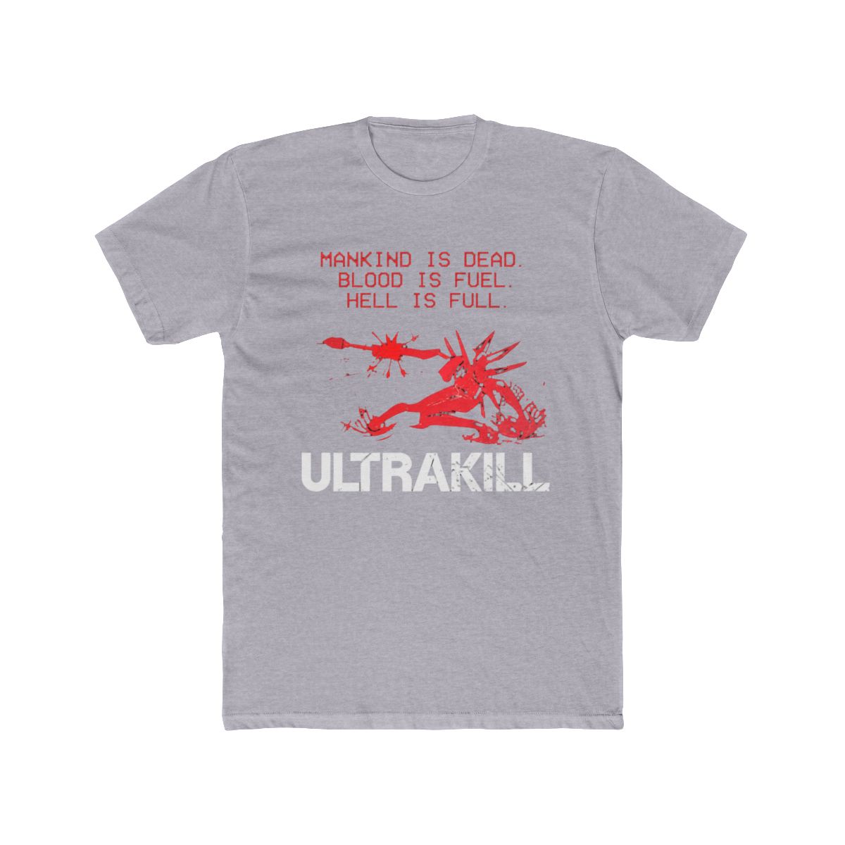 180g Pure Cotton 's Ultrakill Shooting Game T Shirt V1 Rock Pure Cotton Merch Humorous Short Sleeve Tee Shirt Gift T-Shirts