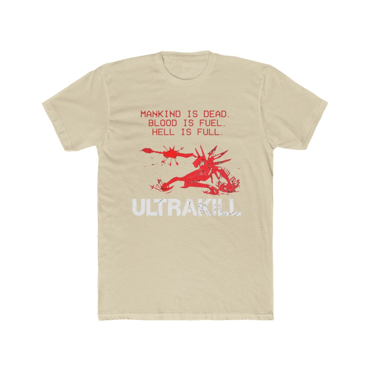 180g Pure Cotton 's Ultrakill Shooting Game T Shirt V1 Rock Pure Cotton Merch Humorous Short Sleeve Tee Shirt Gift T-Shirts - alternate angle 4, merchandise