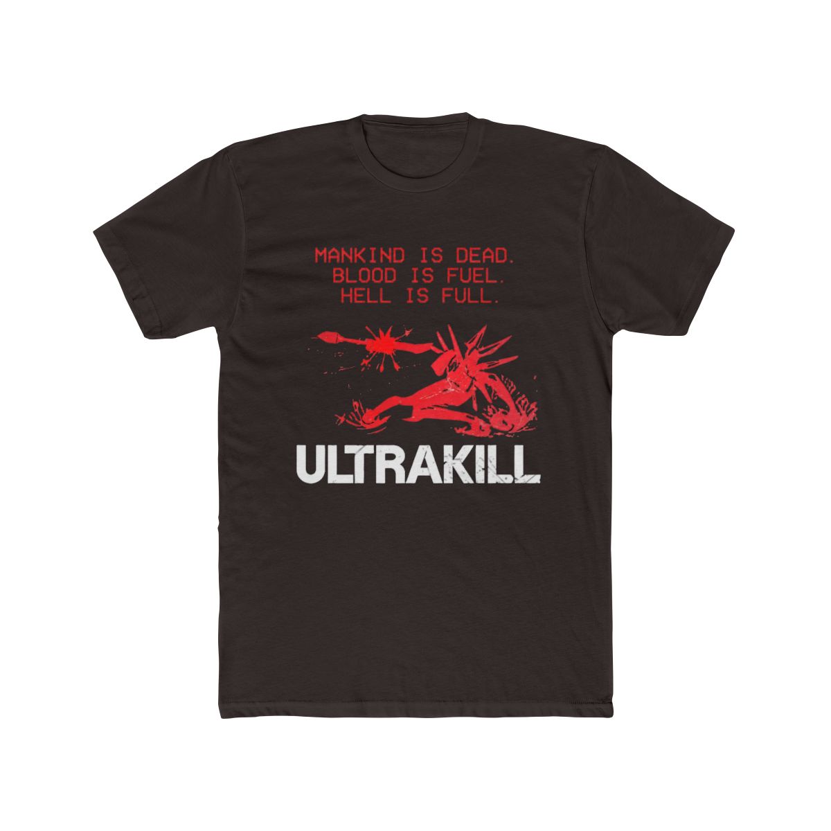 180g Pure Cotton 's Ultrakill Shooting Game T Shirt V1 Rock Pure Cotton Merch Humorous Short Sleeve Tee Shirt Gift T-Shirts - alternate angle 3, merchandise