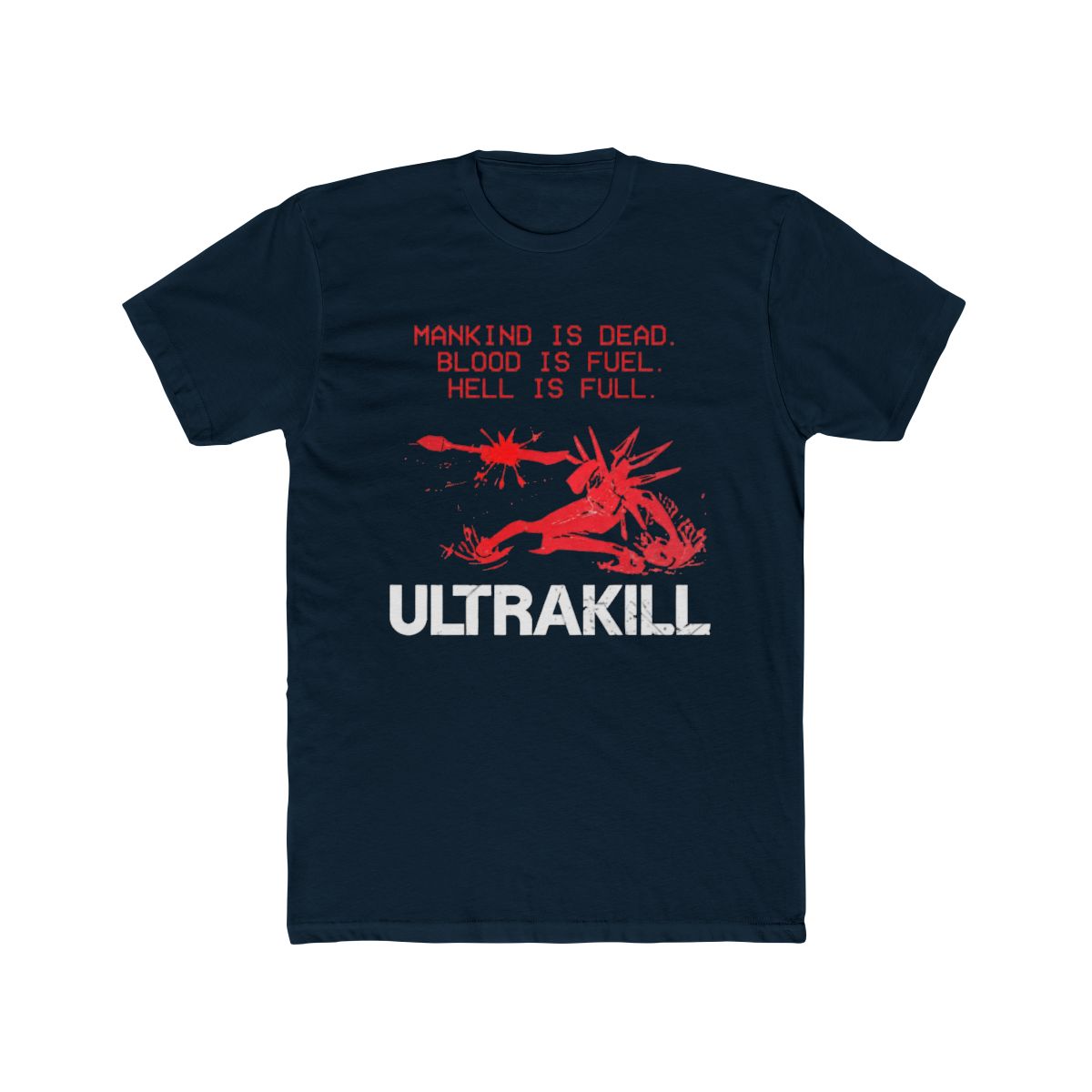 180g Pure Cotton 's Ultrakill Shooting Game T Shirt V1 Rock Pure Cotton Merch Humorous Short Sleeve Tee Shirt Gift T-Shirts
