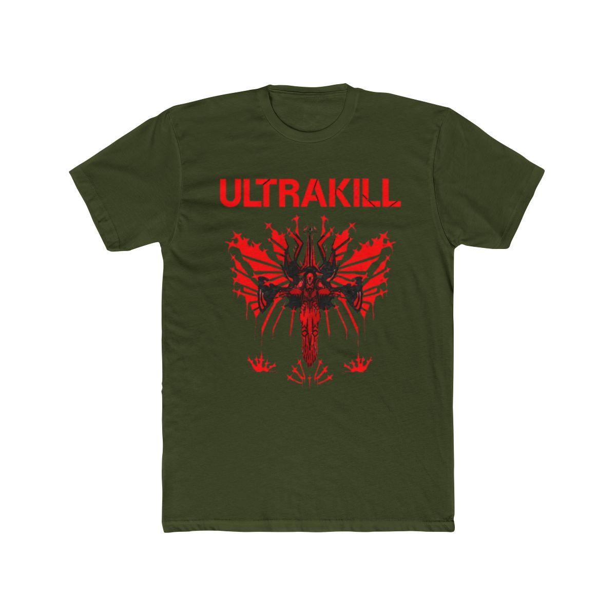 Awesome Ultrakill Shooting Game T-Shirts Clothing Pure Cotton Washed T Shirt Oversized Summer Short Sleeve Tees Tops - alternate angle 4, merchandise