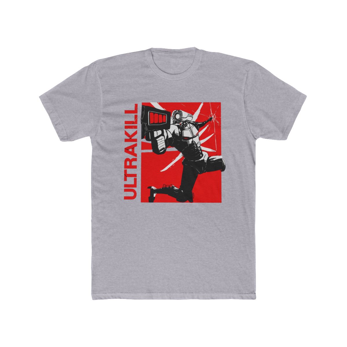 Ultrakill Shooting Game T Shirts For Men Cotton Humorous T Shirt Round Neck V1 Rock Tees Short Sleeve Merch Graphic