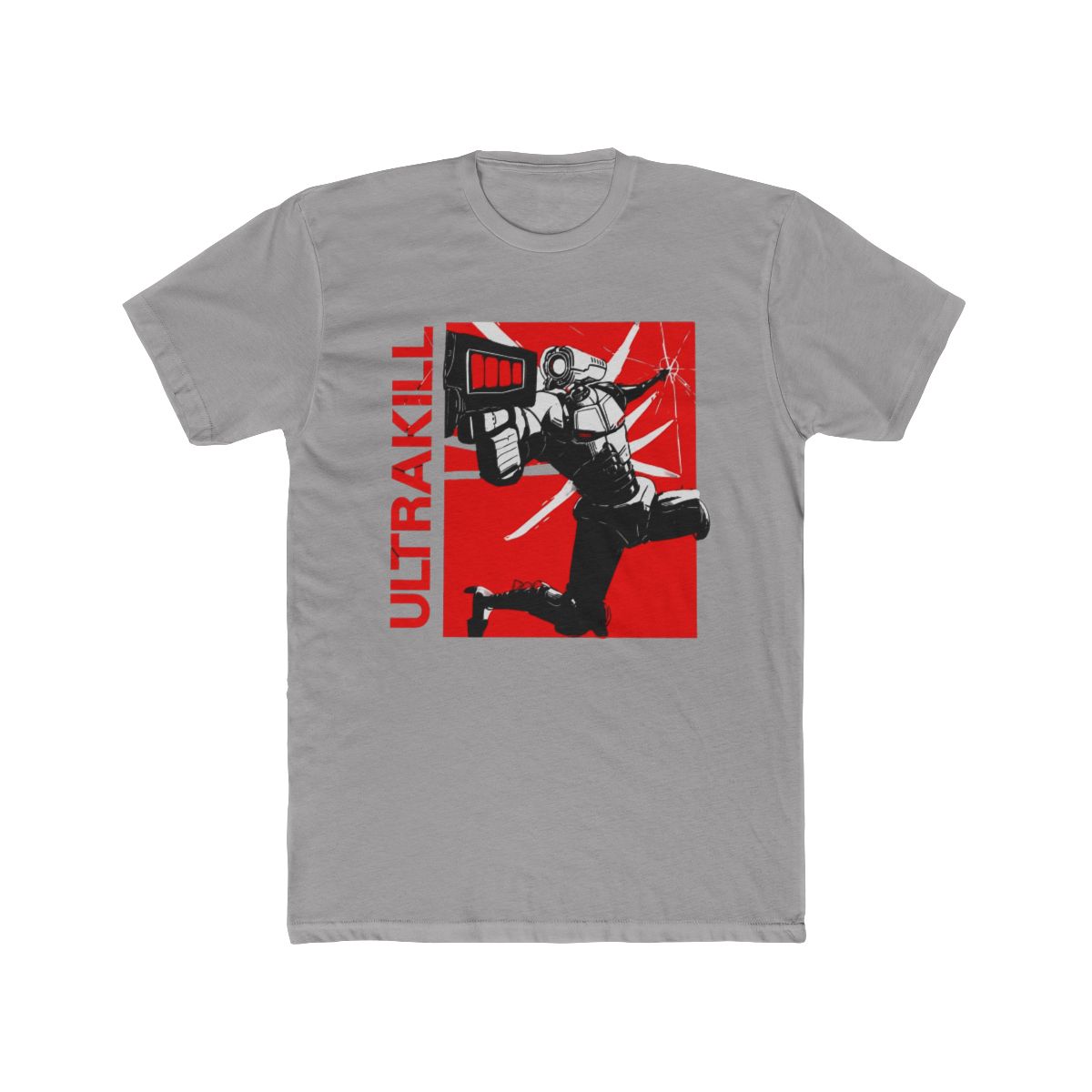 Ultrakill Shooting Game T Shirts For Men Cotton Humorous T Shirt Round Neck V1 Rock Tees Short Sleeve Merch Graphic | SHEIN - Official t-shirts merchandise