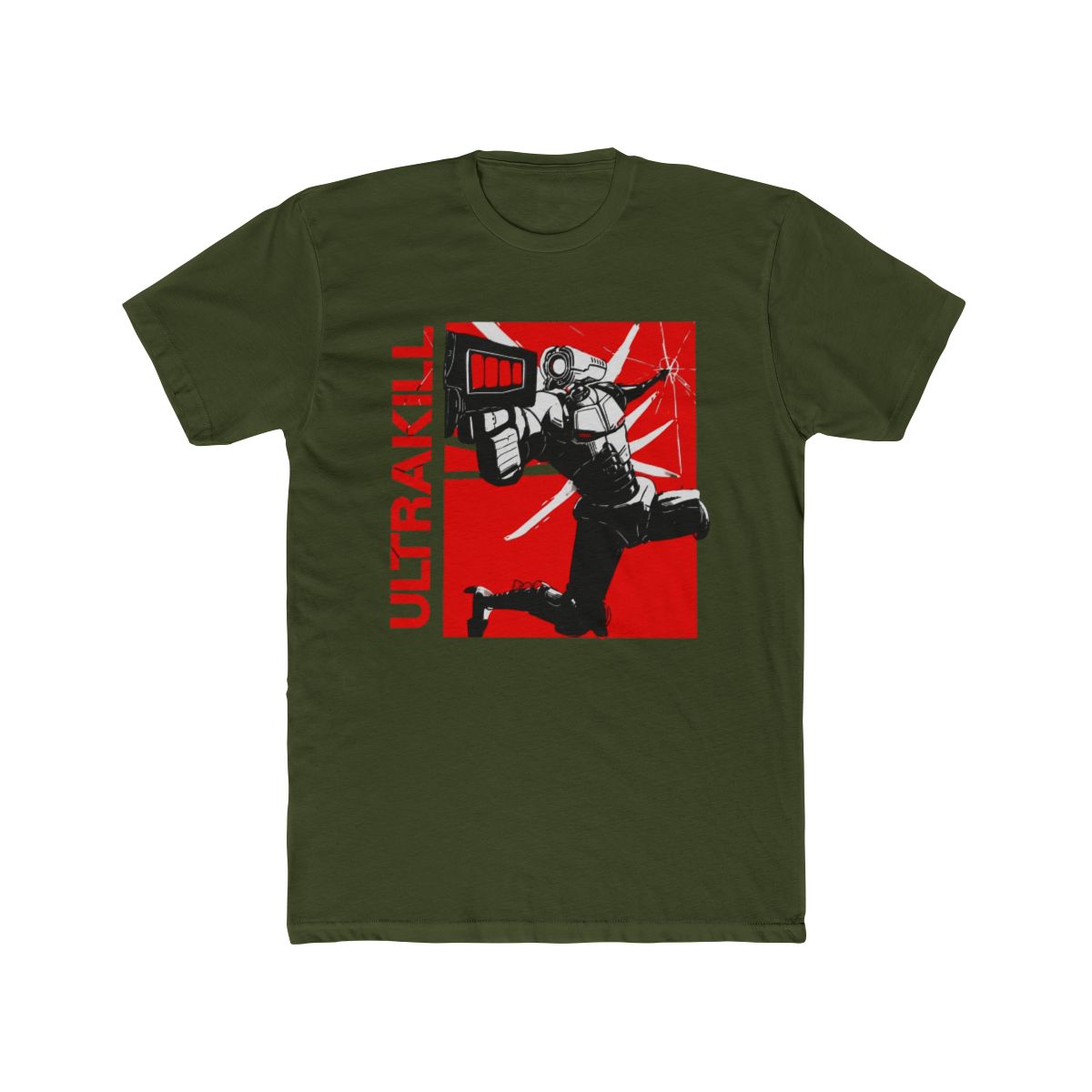 Ultrakill Shooting Game T Shirts For Men Cotton Humorous T Shirt Round Neck V1 Rock Tees Short Sleeve Merch Graphic - alternate angle 4, merchandise